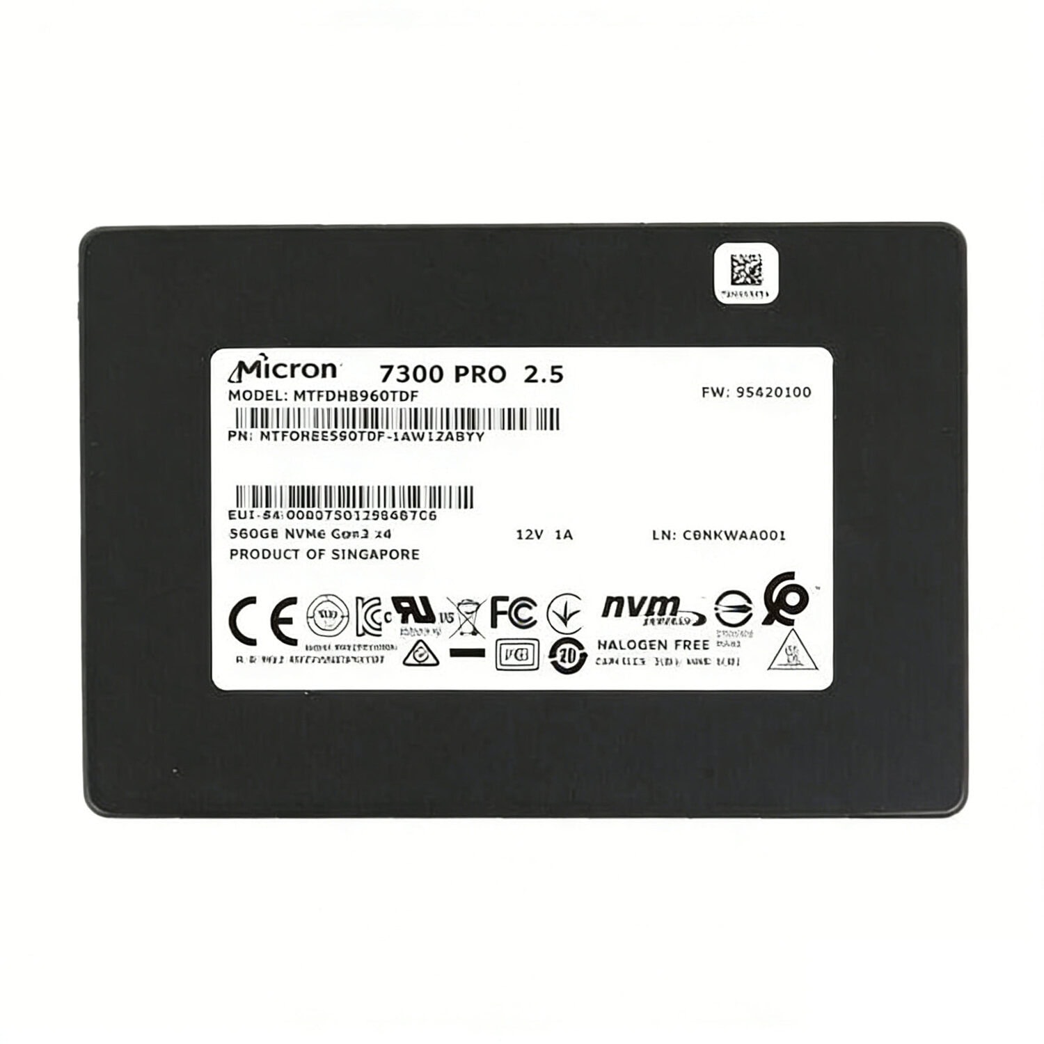 960 GB U.2 SFF 8639