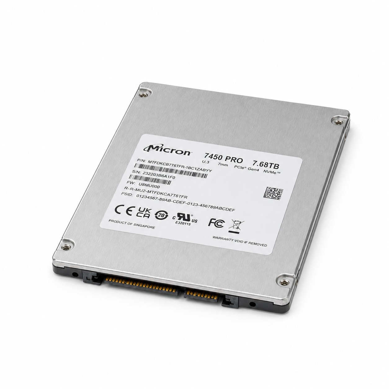 Micron 7450 PRO 7.68TB 2