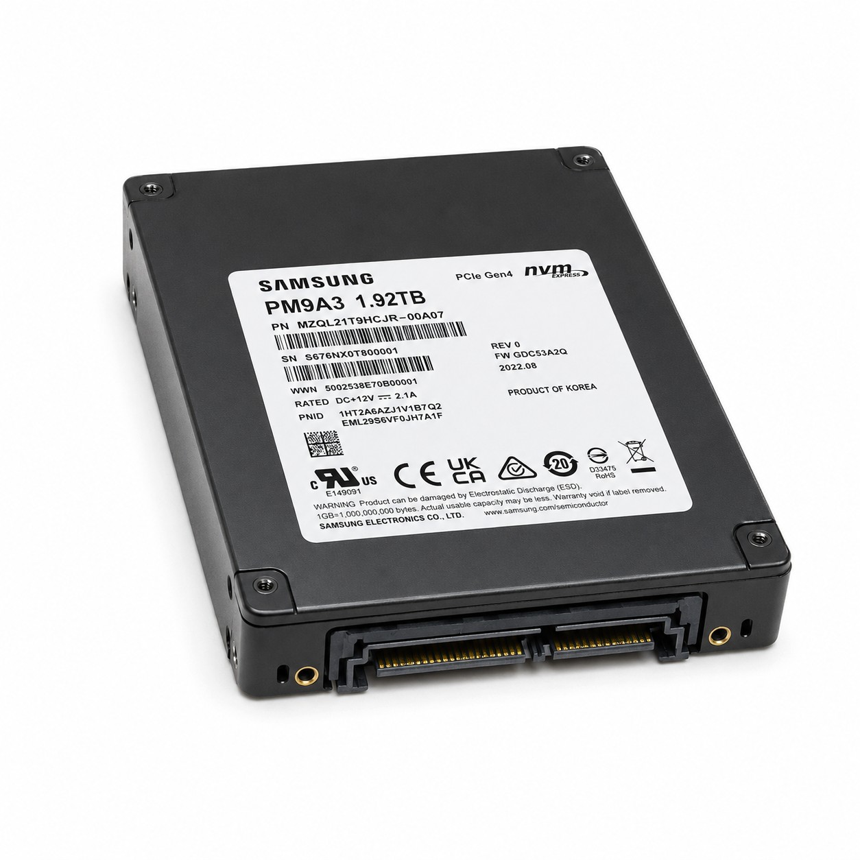 Samsung PM9A3 1.92TB