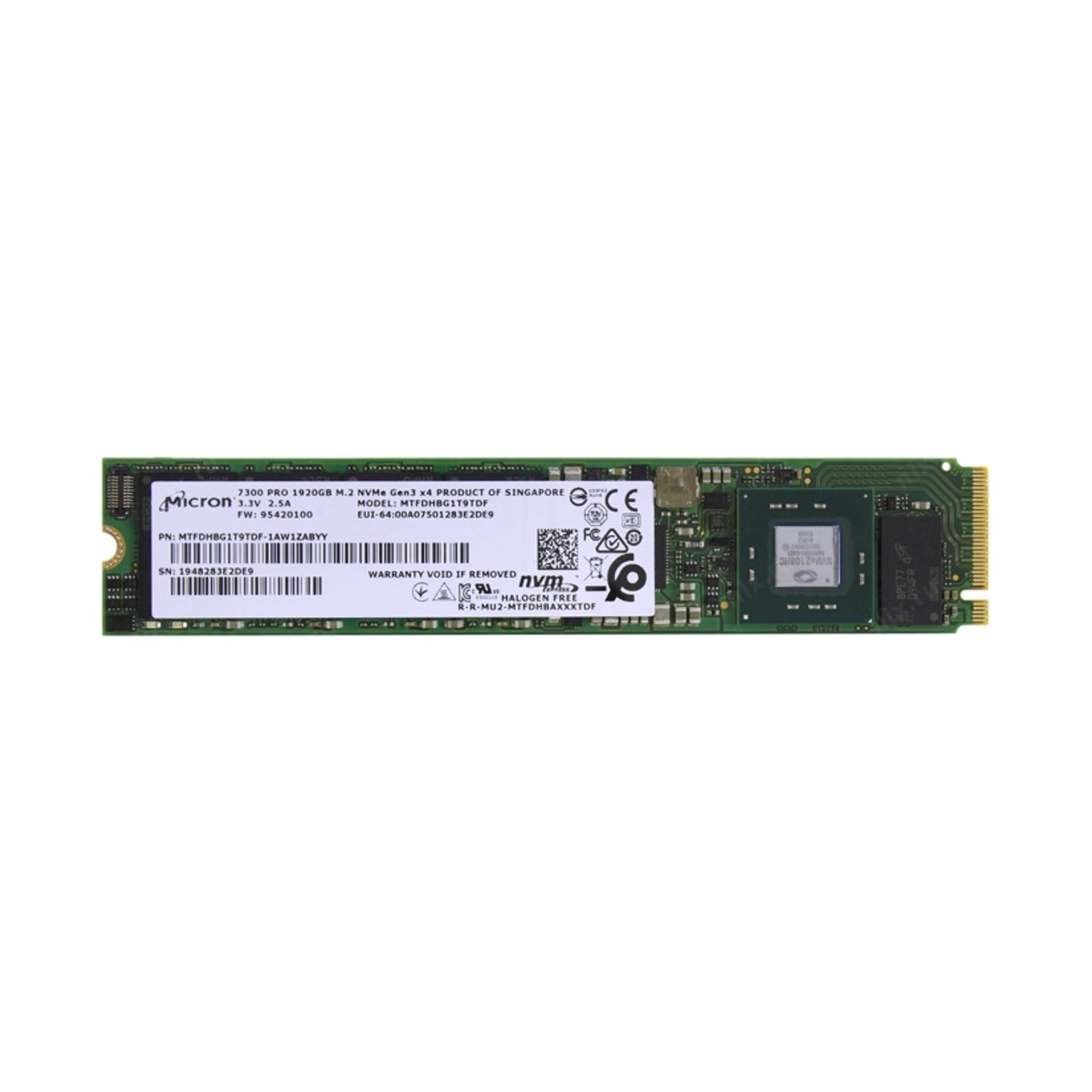 Micron 1.92TB M.2 NVMe Enterprise SSD